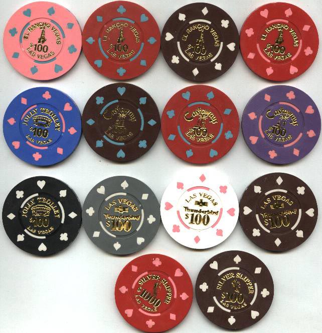 Landmark Hotel and Casino $25 Bill Borland Commemorative Chips Las Vegas Nevada* 